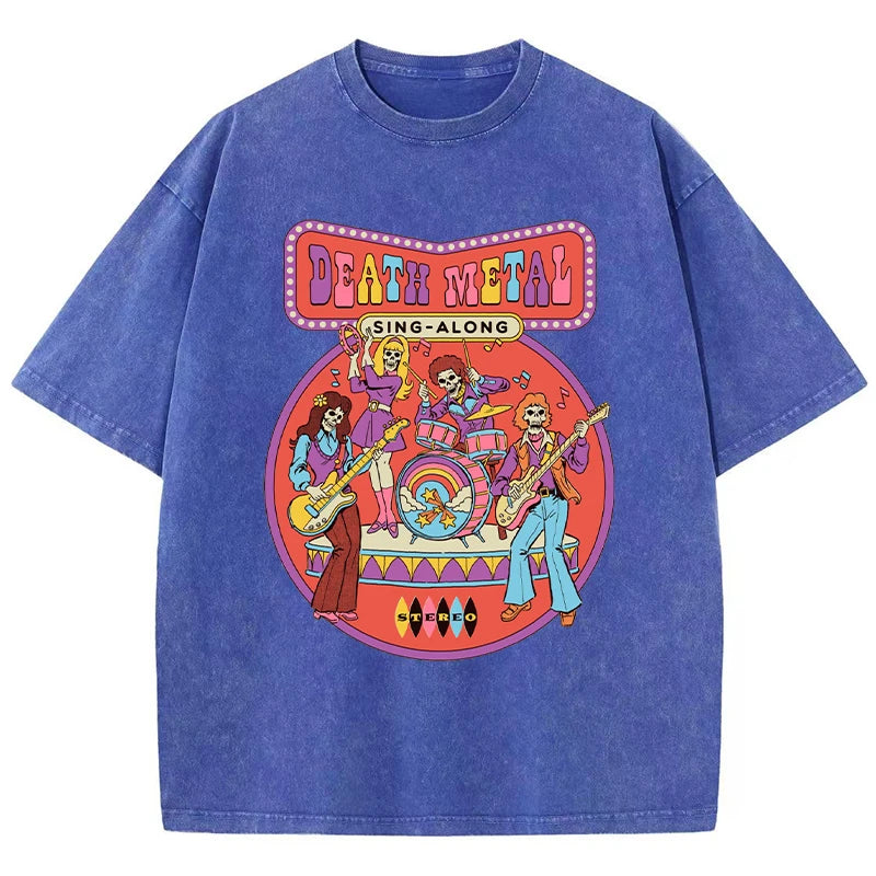 "Death Metal Sing-Along" Vintage Cartoon Tee