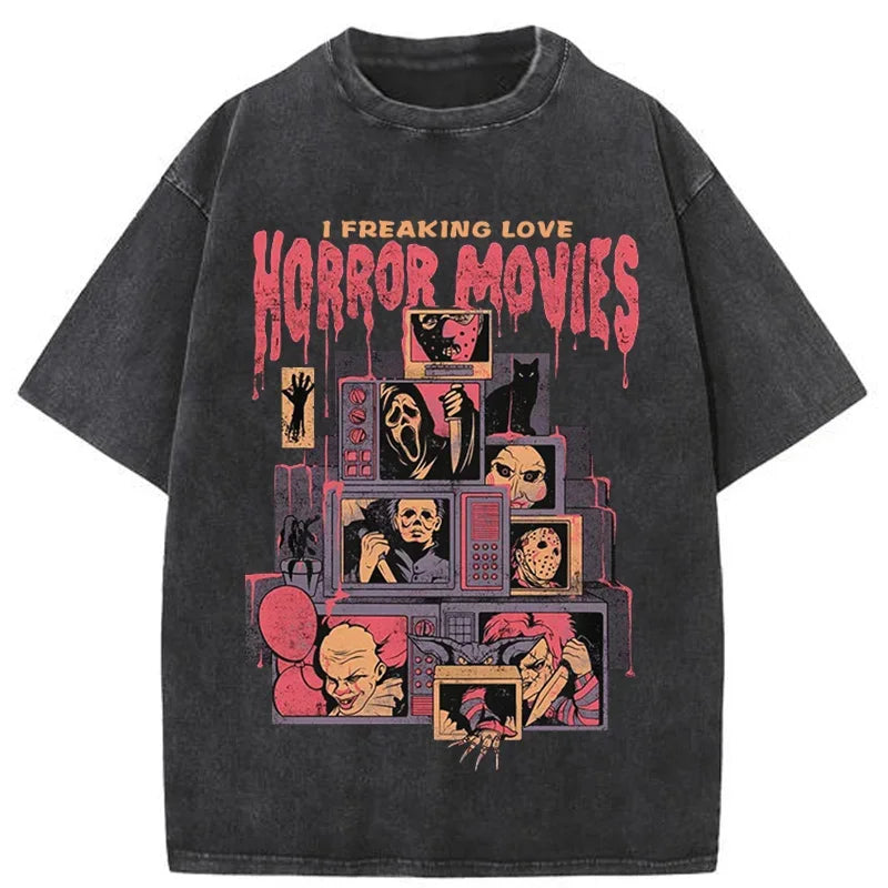 Horror Movies Vintage Tee