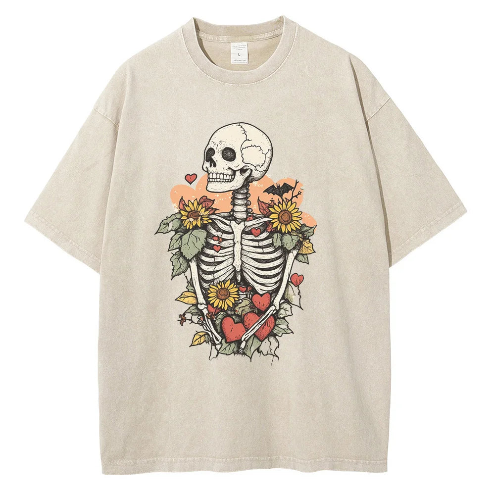 "Dead Inside, Still Blooming" Oversized Tee