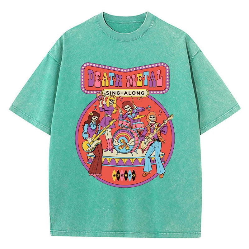 "Death Metal Sing-Along" Vintage Cartoon Tee