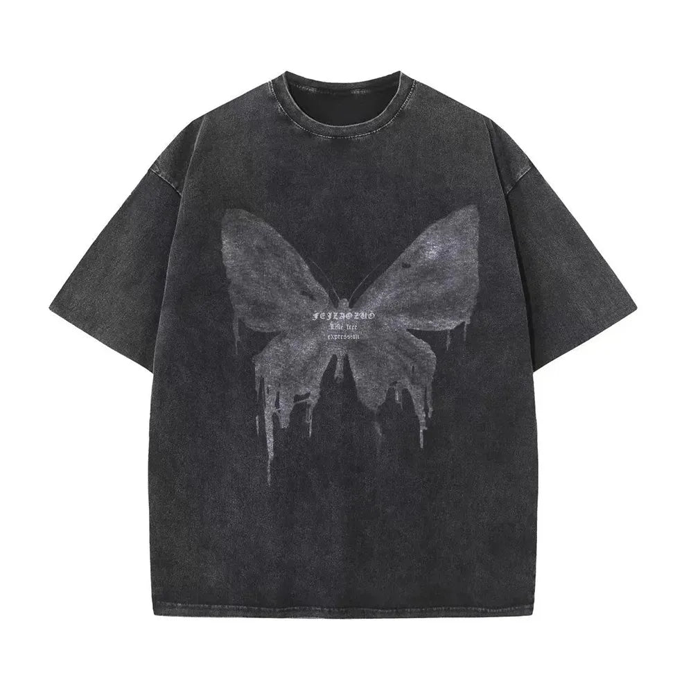 Butterfly Washed Vintage Baggy Tee