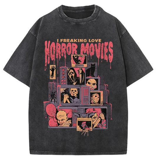 Horror Movies Vintage Tee