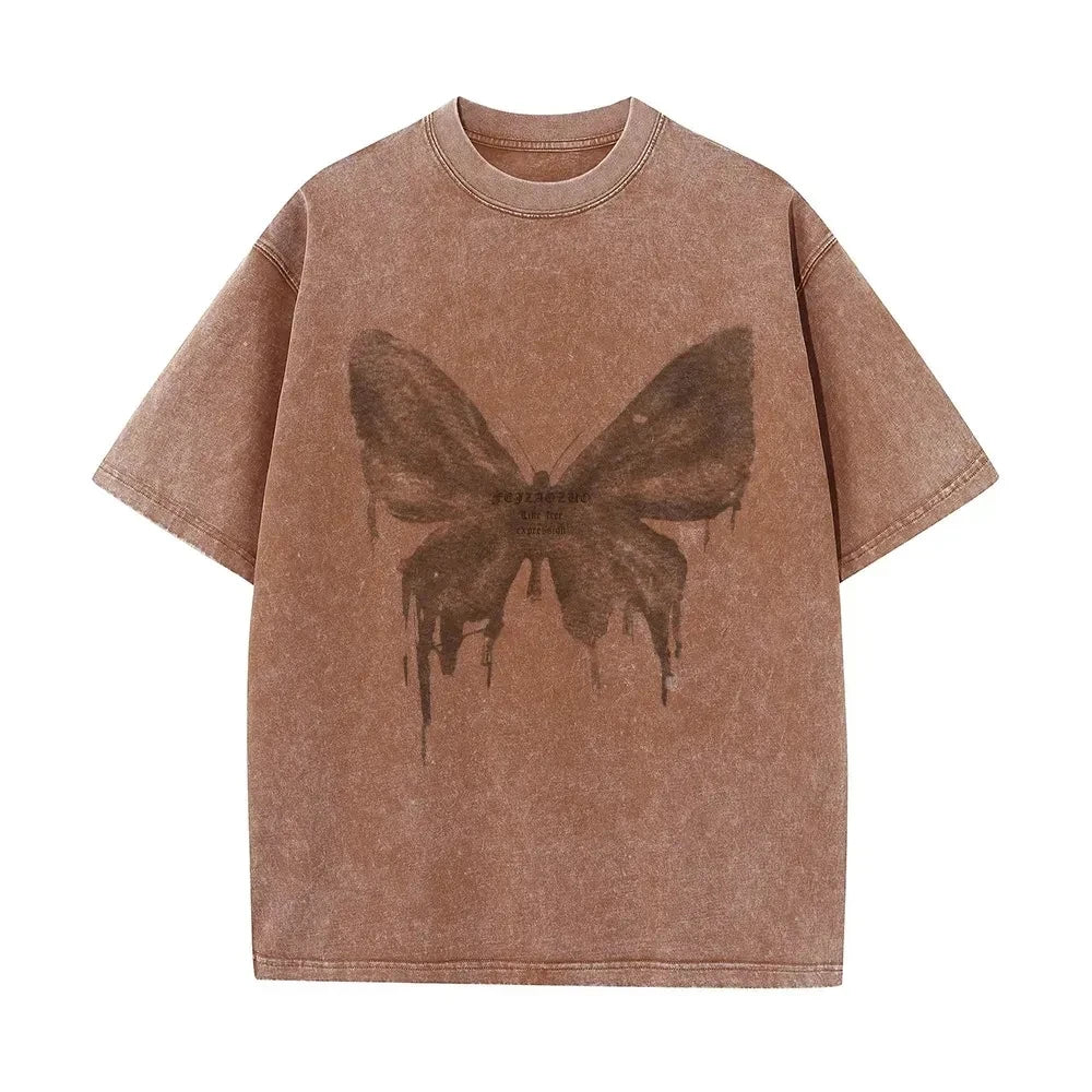 Butterfly Washed Vintage Baggy Tee